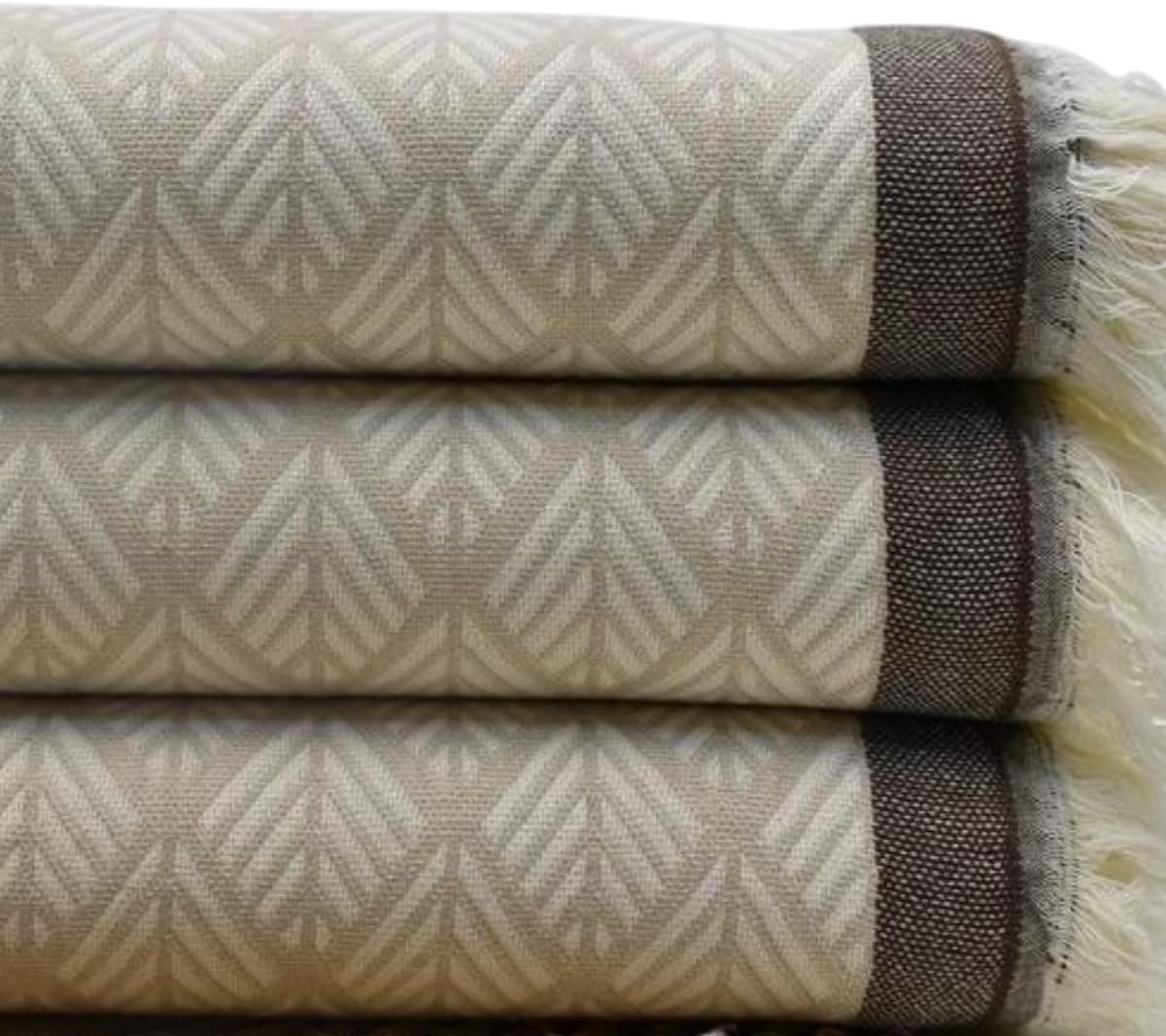 Casasofté  May Cozy Jacquard Blanket Turkish Throw Blanket | 51 x 66 inches Soft Turkish Cotton Blanket | Bedding Decor Bedspread (Copy)